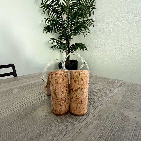 FINAL SALE-Steve Madden- Lessa Platform Sandal- Clear/cork- size 10M - Picture 9 of 11